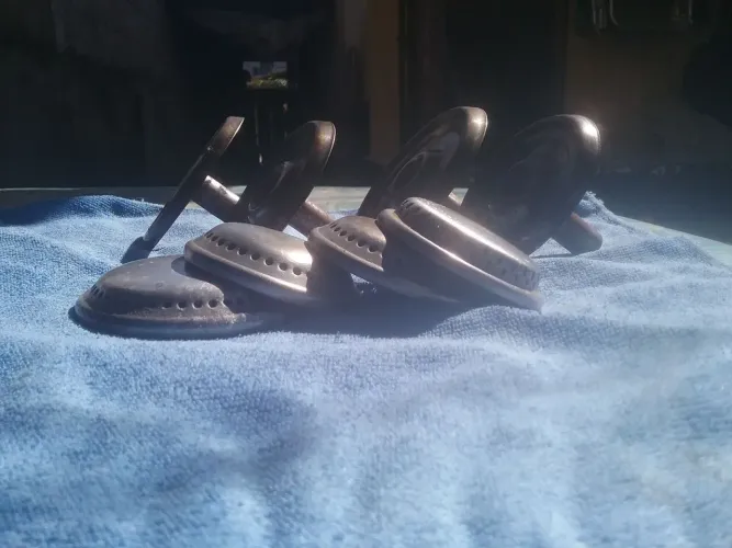 CONJUNTO DE 4 QUEIMADORES DE FOGÃO CONTINENTAL ANTIGO 