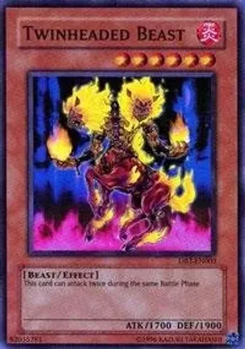 Yugioh!!! Twinheaded Beast Dbt-en003 Super Rare - Gameboy A