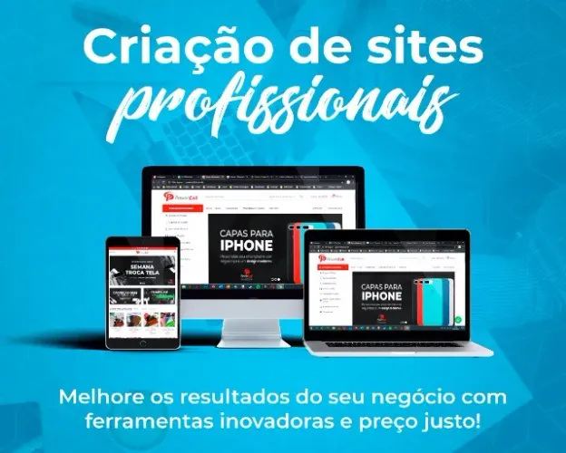 Tenha um site profissional - 3x sem juros