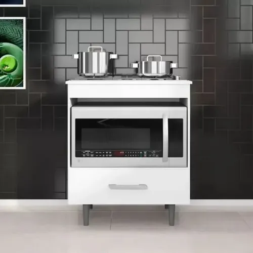 Cozinha armário cooktop pra 4 bocas 