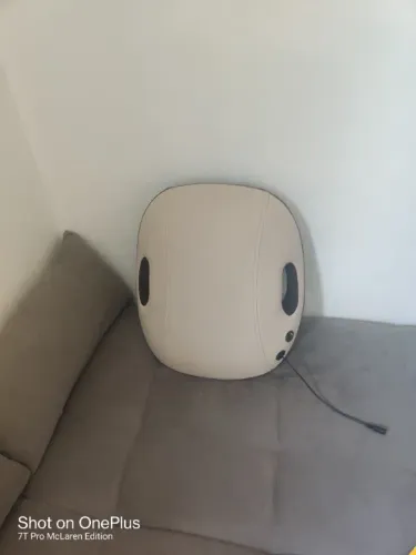 Almofada roller shiatsu elétrica tipo encosto