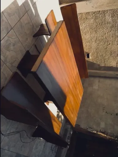 Mesa pedra de ardósia rústica 