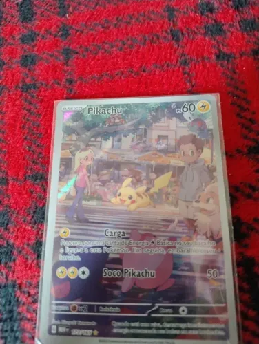 Carta pokémon pikachu Ilustração secreta 151 NM