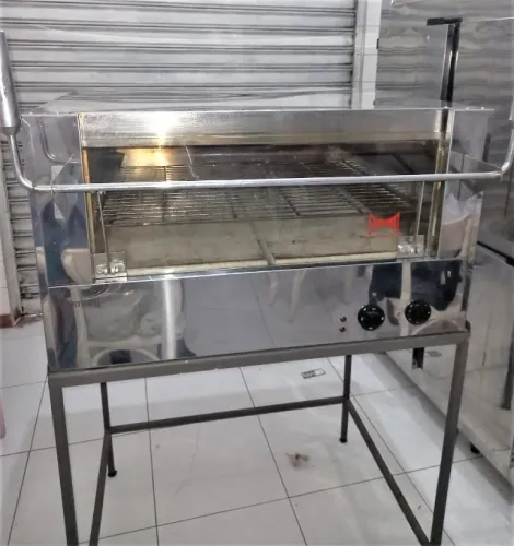Forno fritomaq inox 70x60 elétrico refratário 220v 4000w porta guilhotina