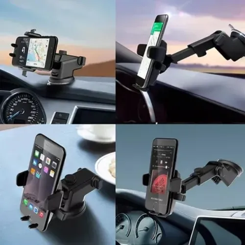 Suporte para celular veicular automotivo painel com braço articulado telescópio