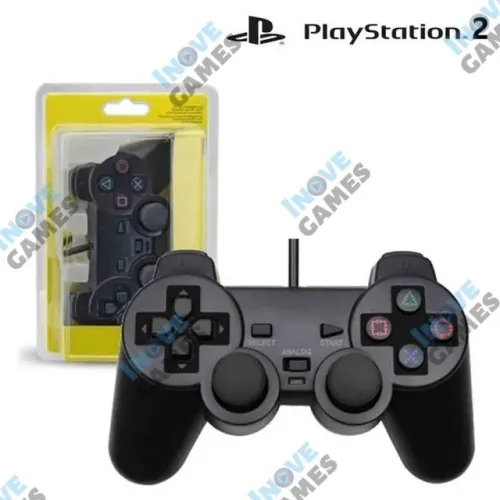 Controle PS2 - Playstation 2 com Fio Novo e Lacrado | Aceito Cartão!!!