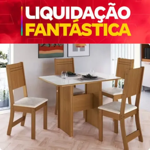 Liquidação mesa de jantar Lisboa 4 cadeiras 