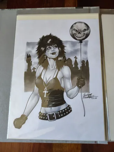 Arte Original Morte (Death / Sandman) por Rodney Buchemi A4