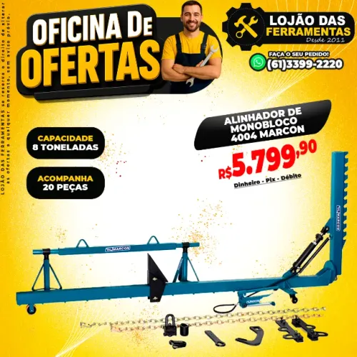 Alinhador de Monobloco 8 Toneladas 20 Peças 4004 Marcon