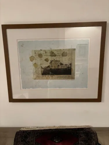 Quadro Decorativo com Moldura em Madeira