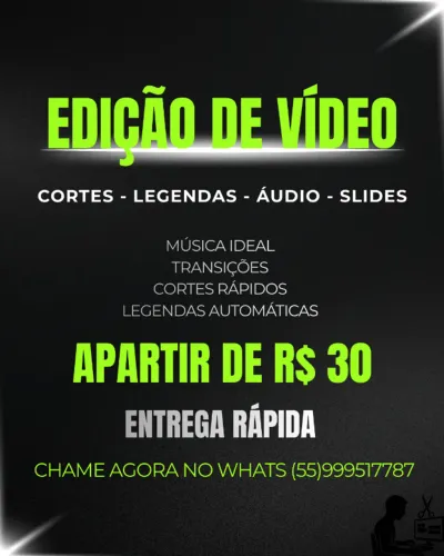 EDIÇÃO DE VÍDEOS PROFISSIONAIS