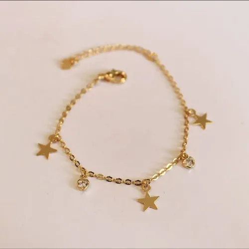 Pulseira infantil de estrelas e brilhante