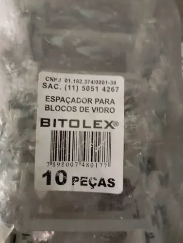 Espaçador para tijolinho de vidro