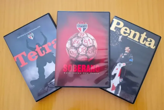 03 DVDs do Tricolor - São Paulo Futebol Clube