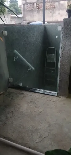 Porta de blindex para escada