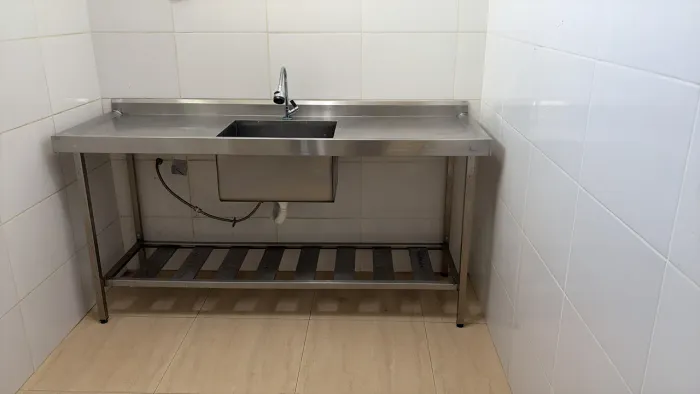 Pia Industrial Aço Inox 180cm X 60cm X 90cm