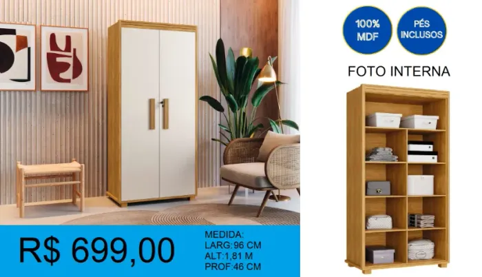 Armario multi funcional - compre hoje e receba amanhã 