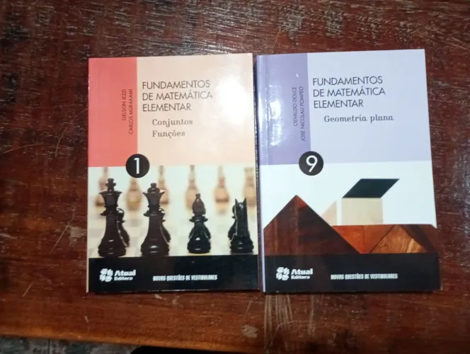 Livro fundamentos de matemática elementar volumes 1 e 9 ( vendo avulso )