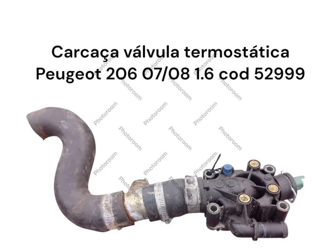 Carcaça Válvula Termostática Peugeot 206 07/08 1.6