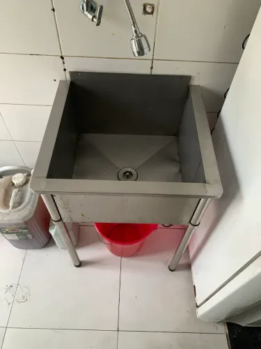 Cuba pia de inox desmontável 