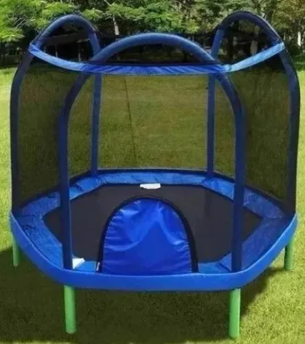 Trampolím com Cama Elástica e Rede de Segurança