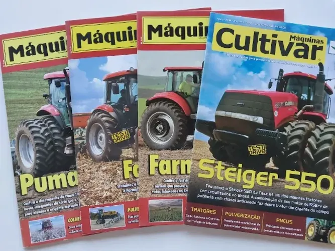 Tratores Case IH - Kit de 4 revistas Cultivar Máquinas