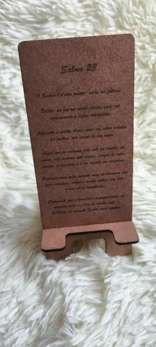 Suporte para Celular em MDF com Salmo 23