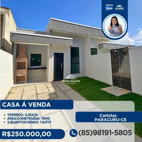 CASA À VENDA EM PARACURU-CE