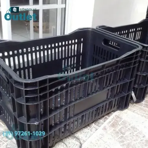 Caixas plásticas para supermercado pronta entrega