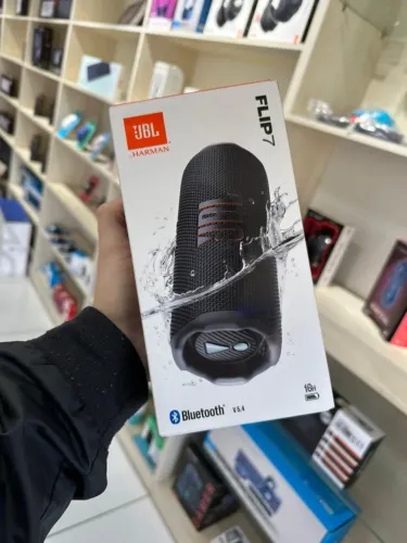 Caixa de Som JBL Flip 7 Preto - Até 12x sem juros, Loja Física