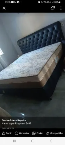 Cama Super King com Cabeceira Estofada - R$2499
