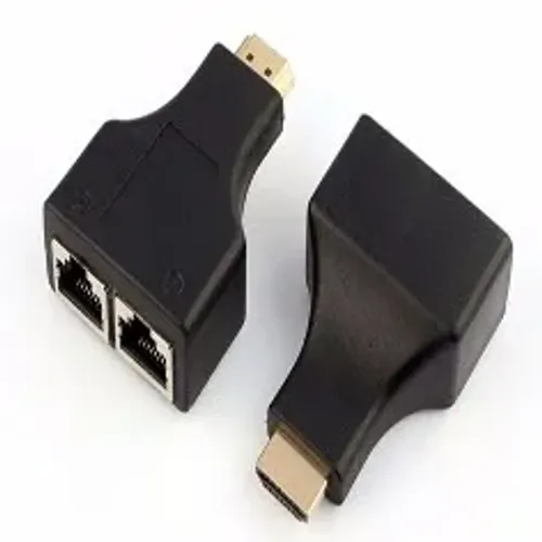 extensor hdmi 3d 30 metros somente com cabo 100% cobre via cabo de rede rj 45 valor par 09