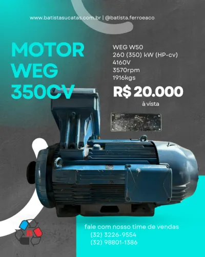 Motor industrial WEG 350cv