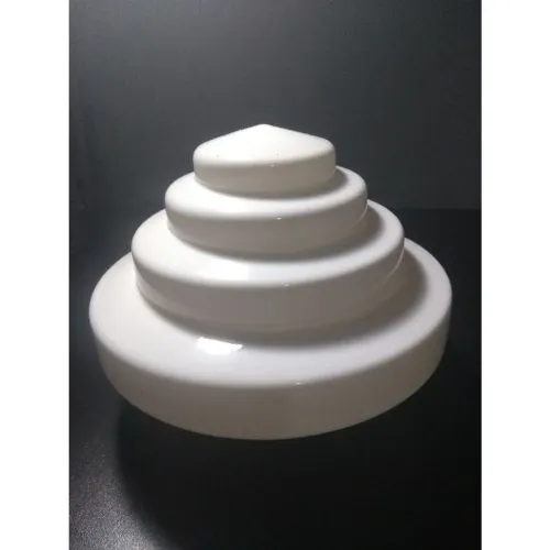 Luminária / Plafon / Lustre Escadinha em Opalina | Ítem Raro | Vintage | Dec. 70/80