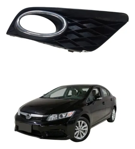 Moldura Farol Milha Honda Civic G9 Lxr 2.0 Flex 2012 2013