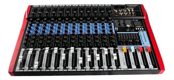 Mesa De Som Analógica Soundvoice Ms-122 Max 12 Canais