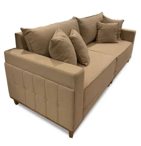 Sofá linho Montes Claros 216cm- FRETE GRATIS / ENTREGA HOJE!!