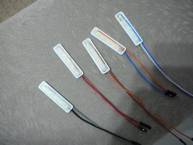 5 barras de led branco para arduino