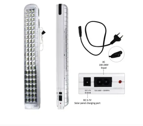 Luminária De Emergência 63 Leds 12,6w Bateria Recarregável
