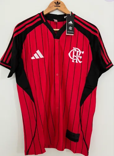 Camisa Flamengo 2025 Estilo Baseball (((Pronta Entrega)))