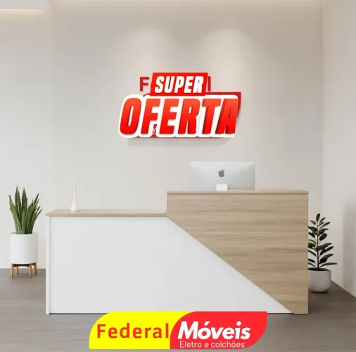 Balcão de Atendimento 0,93x1,71x0,61 - Qualidade e ótimo acabamento!