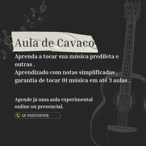 AULA PARTICULAR DE CAVACO 