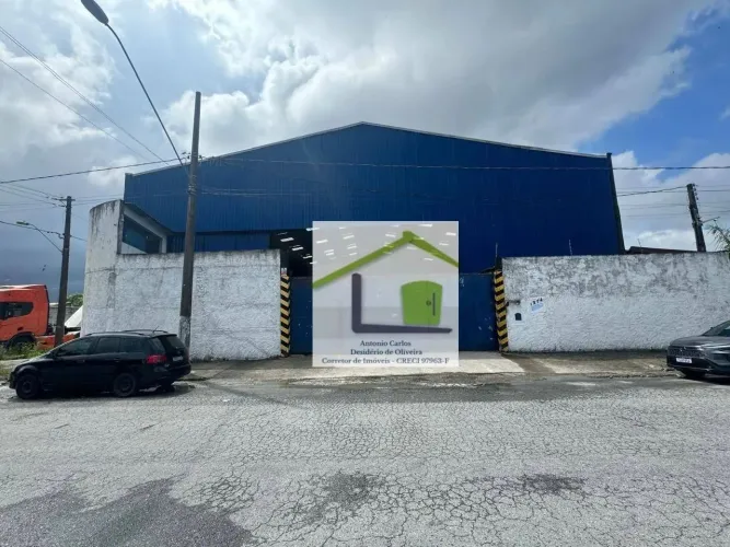 Galpão para alugar, 1306 m² por R$ 40.000,00/mês - Cidade Naútica - São Vicente/SP
