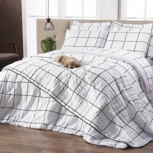 Cobre Leito Cama branco quadriculado