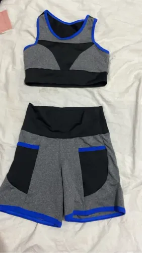 Conjunto Fitness Top e Shorts TAM P