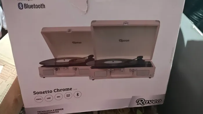 Vitrola sonetto Chomr +bluetooth Raveo