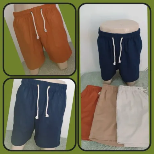 Short linho masculino