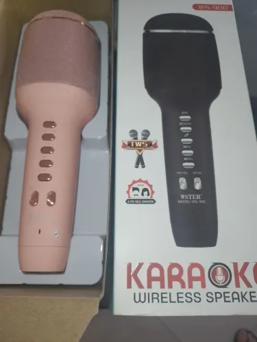 Microfone Karaokê Wireless WSTER WS-900