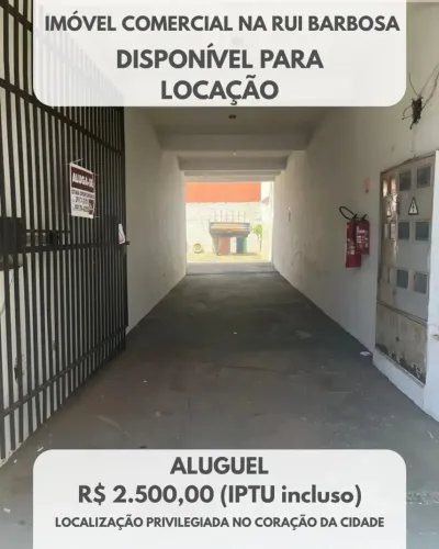 Estacionamento na Rua Rui Barbosa 101 - ao lado do Eco Hotel