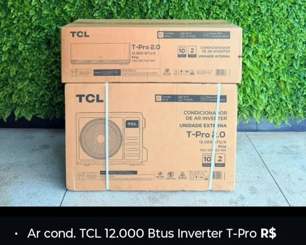 Ar condicionado TCL T-pro 12 mil BTUs inverter 